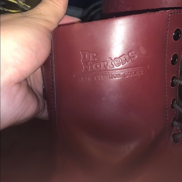 Maroon dr.martens air cushion soles size 10 used - Picture 3 of 5